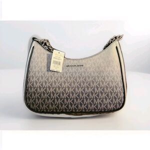 100% Authentic NWT Michael Kors Jet Set Multi Color Pouchette Crossbody Purse